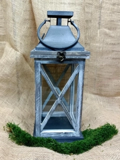 Lucerna dřevěná 44 cm